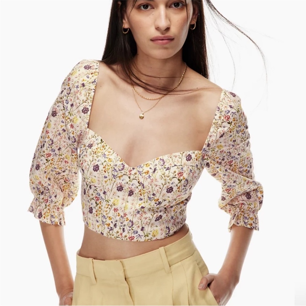 Wilfred Vilette Organic Linen Blouse - Size S